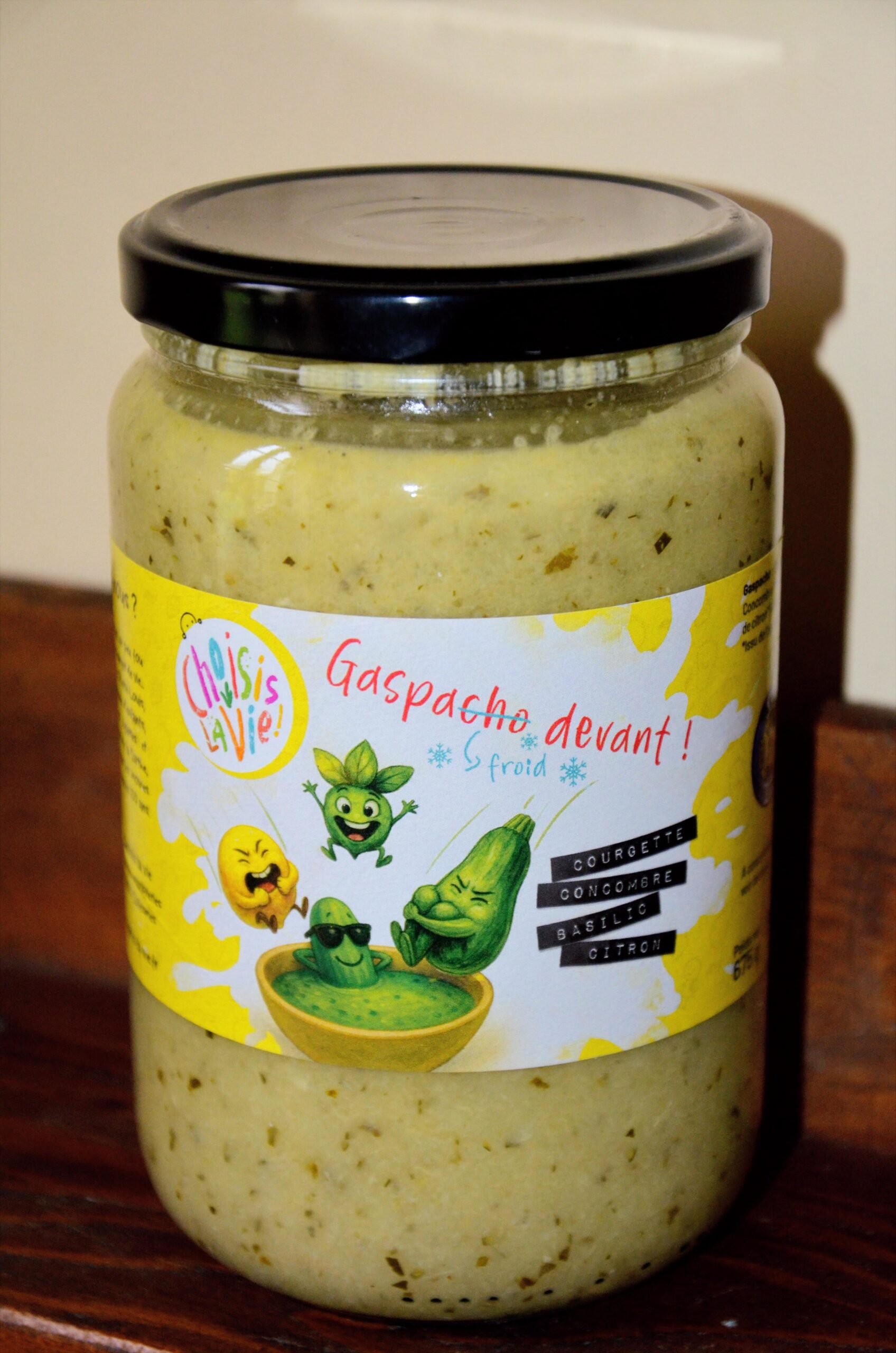 Gaspacho de courgettes-basilic 675g