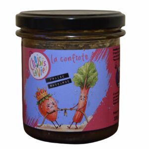 Confiture Fraises-Rhubarbe 300g